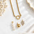Heart Diamond Flower Multi Charms Necklace