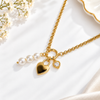 Heart Lock Multi Charms Necklace