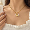 Heart Lock Multi Charms Necklace