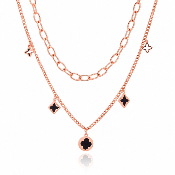 Double Layer Clover Necklace