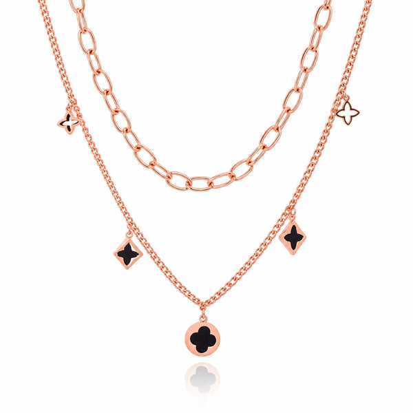 Double Layer Clover Necklace