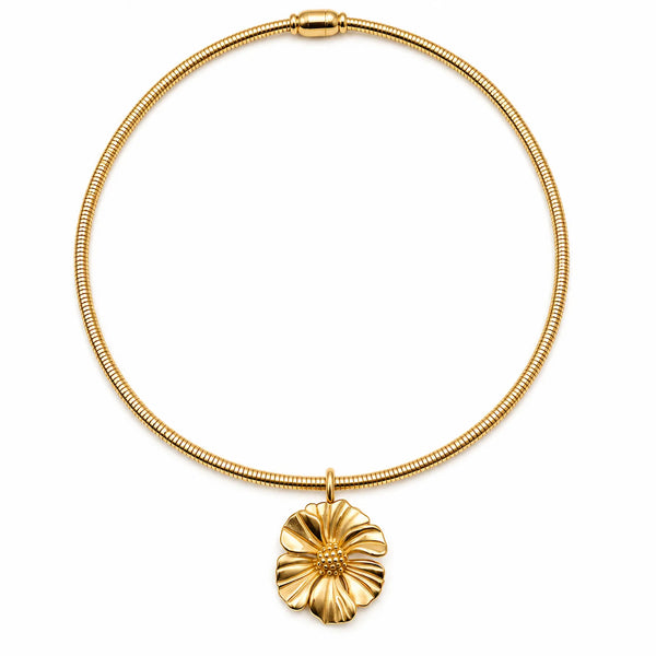 Flower Pendant Choker