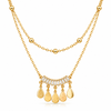 Double Layer White Stone Necklace