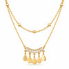 Double Layer White Stone Necklace