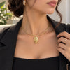 Leaf Pendant Choker