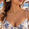 Hanging Shell Beach Charm Necklace
