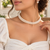 Double layer Pearl Choker