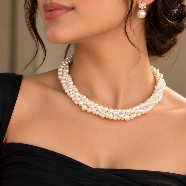 Pearl layer 3 Choker