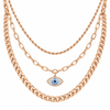 Three layer Evil Eye Necklace