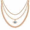 Three layer Evil Eye Necklace
