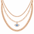 Three layer Evil Eye Necklace