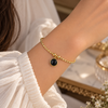 Single Coin Wire Charm Bracelet