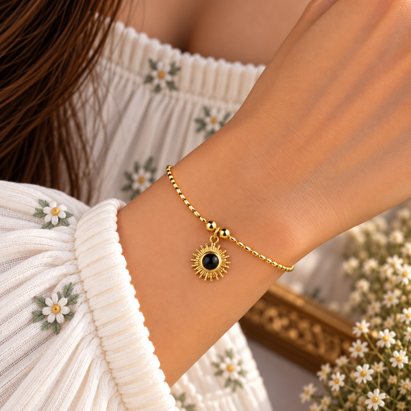 Sun Wire Charm Bracelet