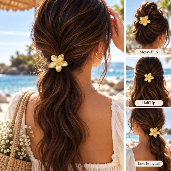 Bling Flower Hair Tie