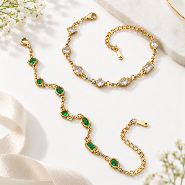 Emerald Stone Bracelet