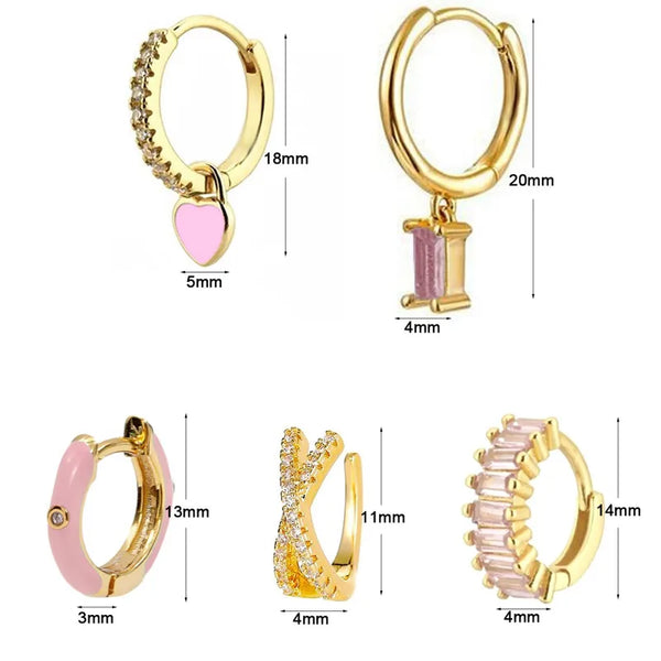 Blush Belle Piercing Stack - Mismatch