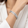 Set of 3 diamond love Bangle