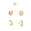 Aurora Gem Piercing Stack - Mismatch