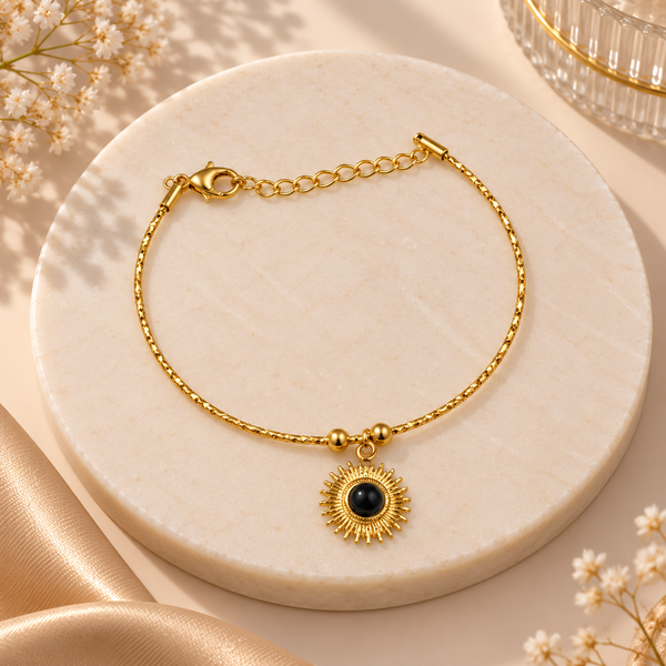 Sun Wire Charm Bracelet
