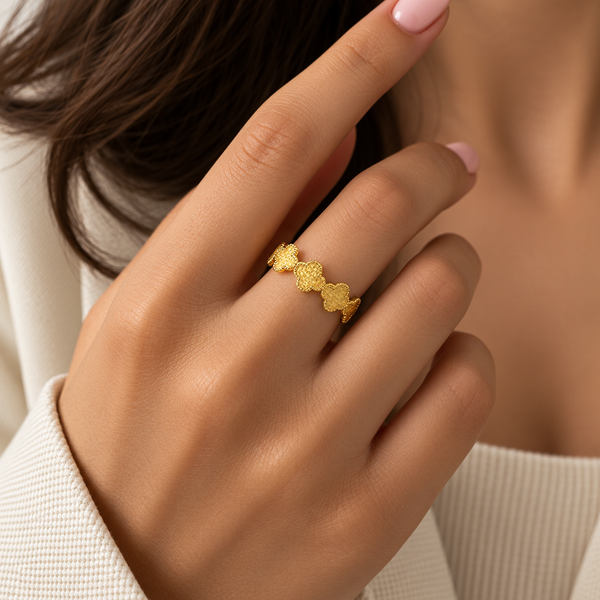 Clover Stacking Ring