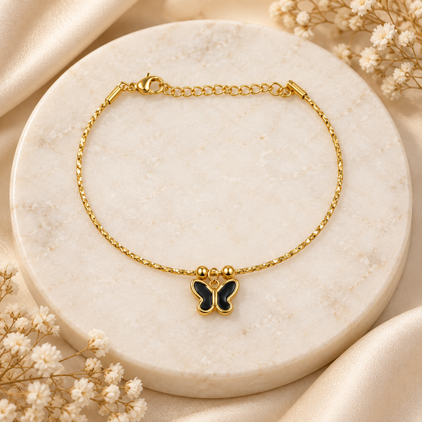 Butterfly Wire Charm Bracelet