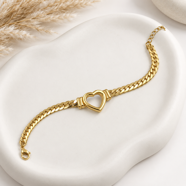 Hollow Heart Bracelet