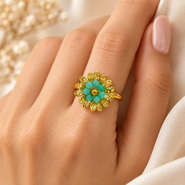 Bead petal Ring
