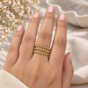 3 layred Dotted Ring
