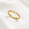 Golden spark band ring