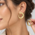 Golden spiral Chunky earrings