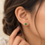Emerald heart beats earrings