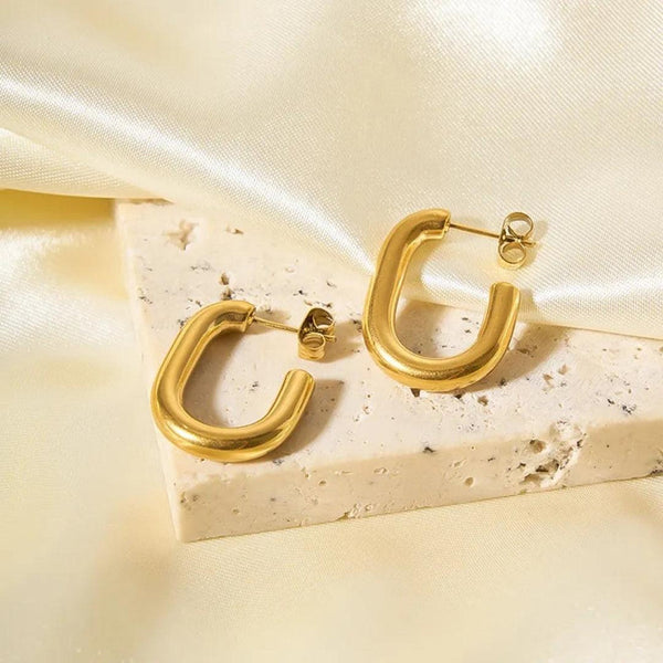 Square Edge hoops Earrings