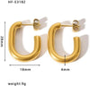 Square Edge hoops Earrings