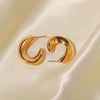 Cursive C Hoops