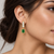 Emerald tennis Earrings