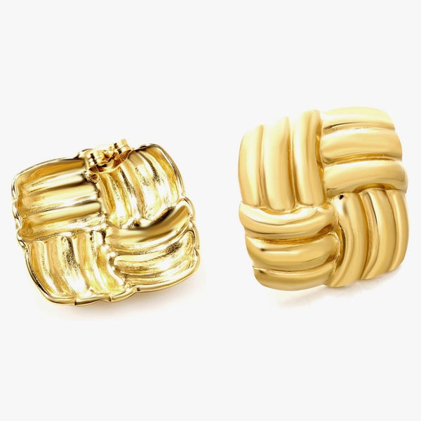 Texture Square Earrings