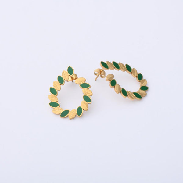 Emerald bloom Earrings