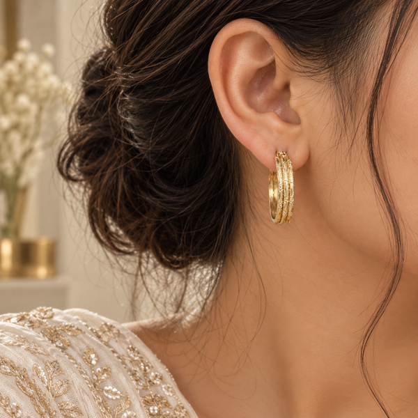 Multi layerHoops Earrings