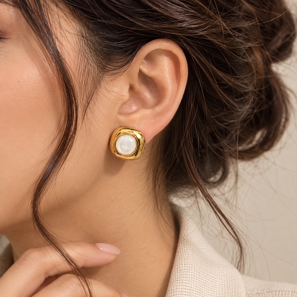 MOP Stone Earrings