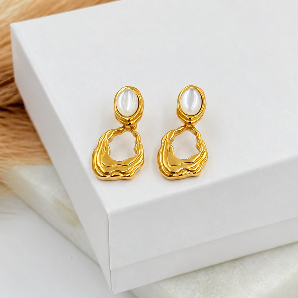 Moonstone Drop Earrings