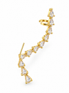Crystal Teardrop Cascade Ear Cuff
