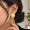 Chunky Square Earrings