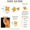 Petite Blossom Ball Back Stud