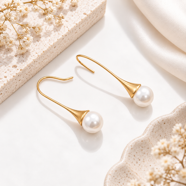 Pearl Hook Earrings