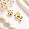 Little Diamonds Heart Hoop Earrings