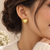 Little Diamonds Heart Hoop Earrings