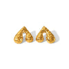 Gold Drops Stud Earrings