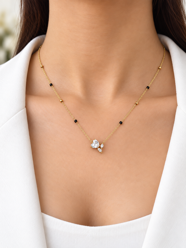 Aira Crystal Butterfly Mangalsutra