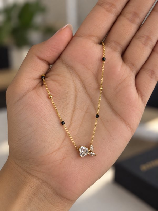 Aira Crystal Butterfly Mangalsutra