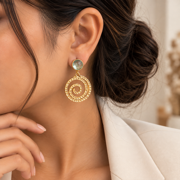 Spiral Drop Earrings